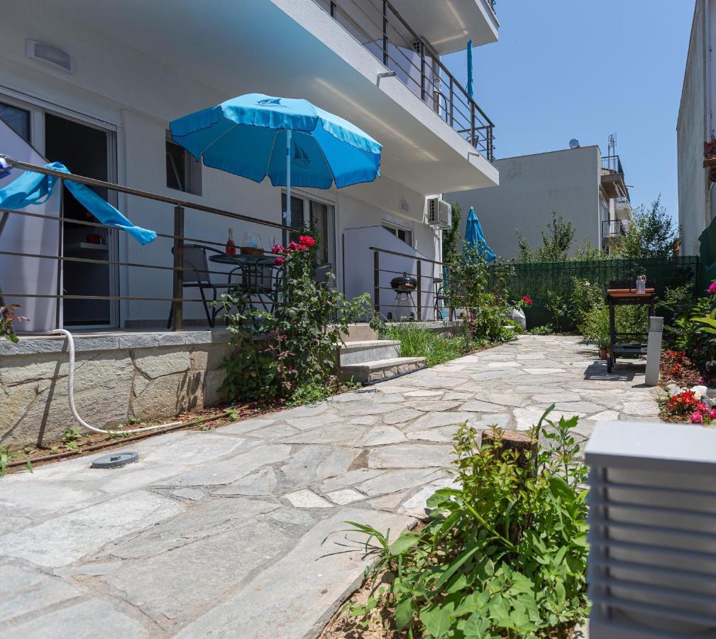 Halkidiki beach apartments 1 Nea Kallikratia Vergia beach Nea Kallikrateia Bagian luar foto